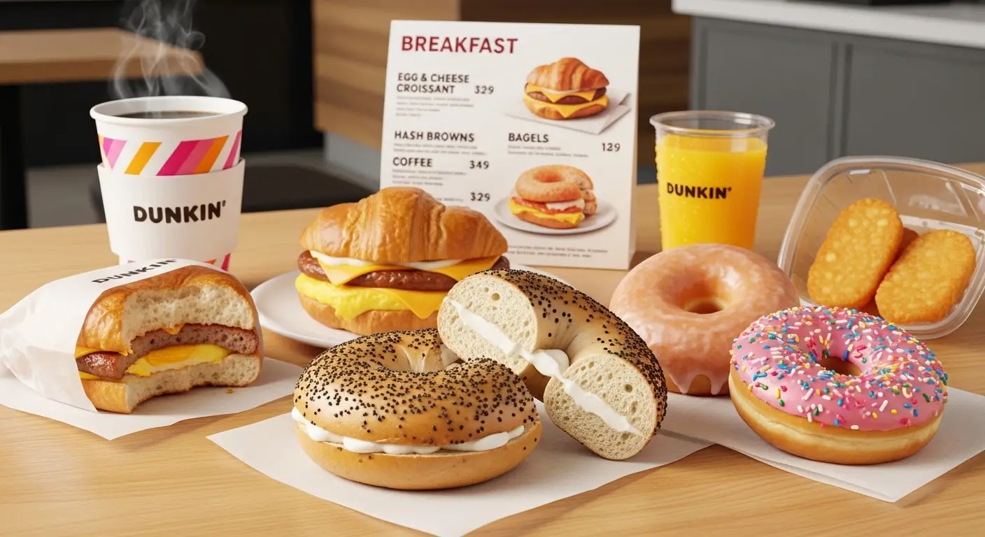 Dunkin Donuts Breakfast Menu