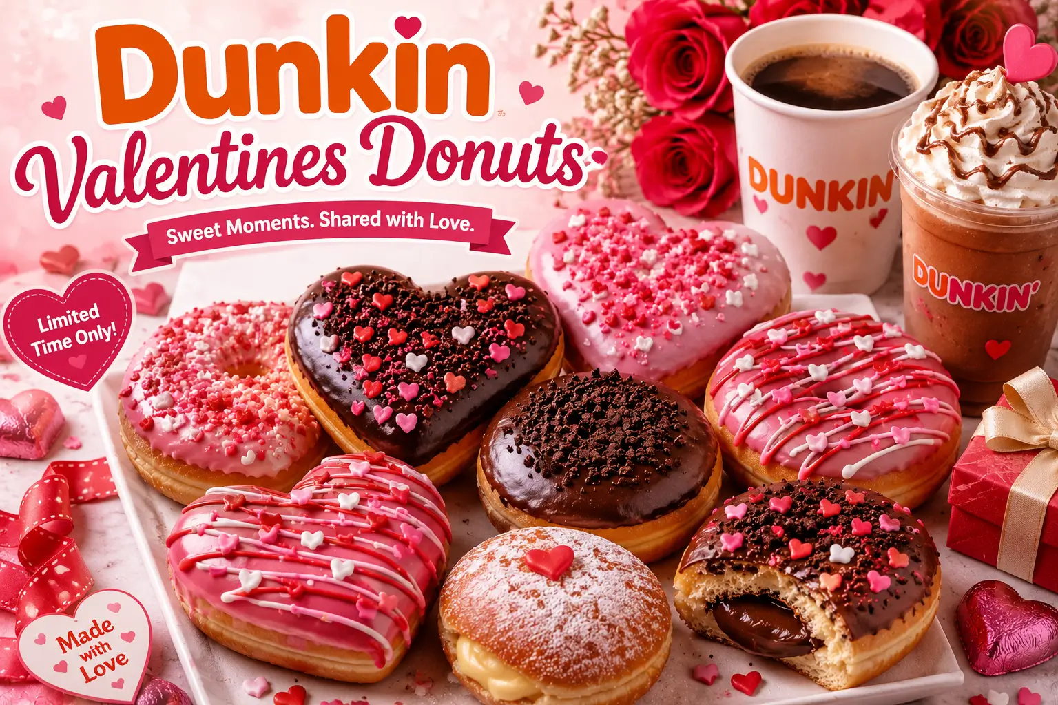 Dunkin Valentine Donuts 2026 Menu & Flavor Guide