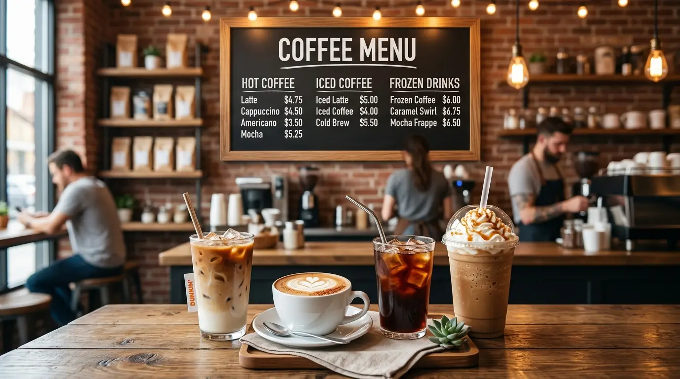 Dunkin Donuts Coffee Menu