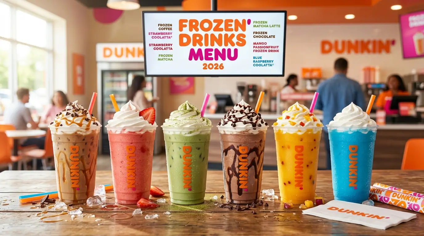 Dunkin Frozen Drinks Menu