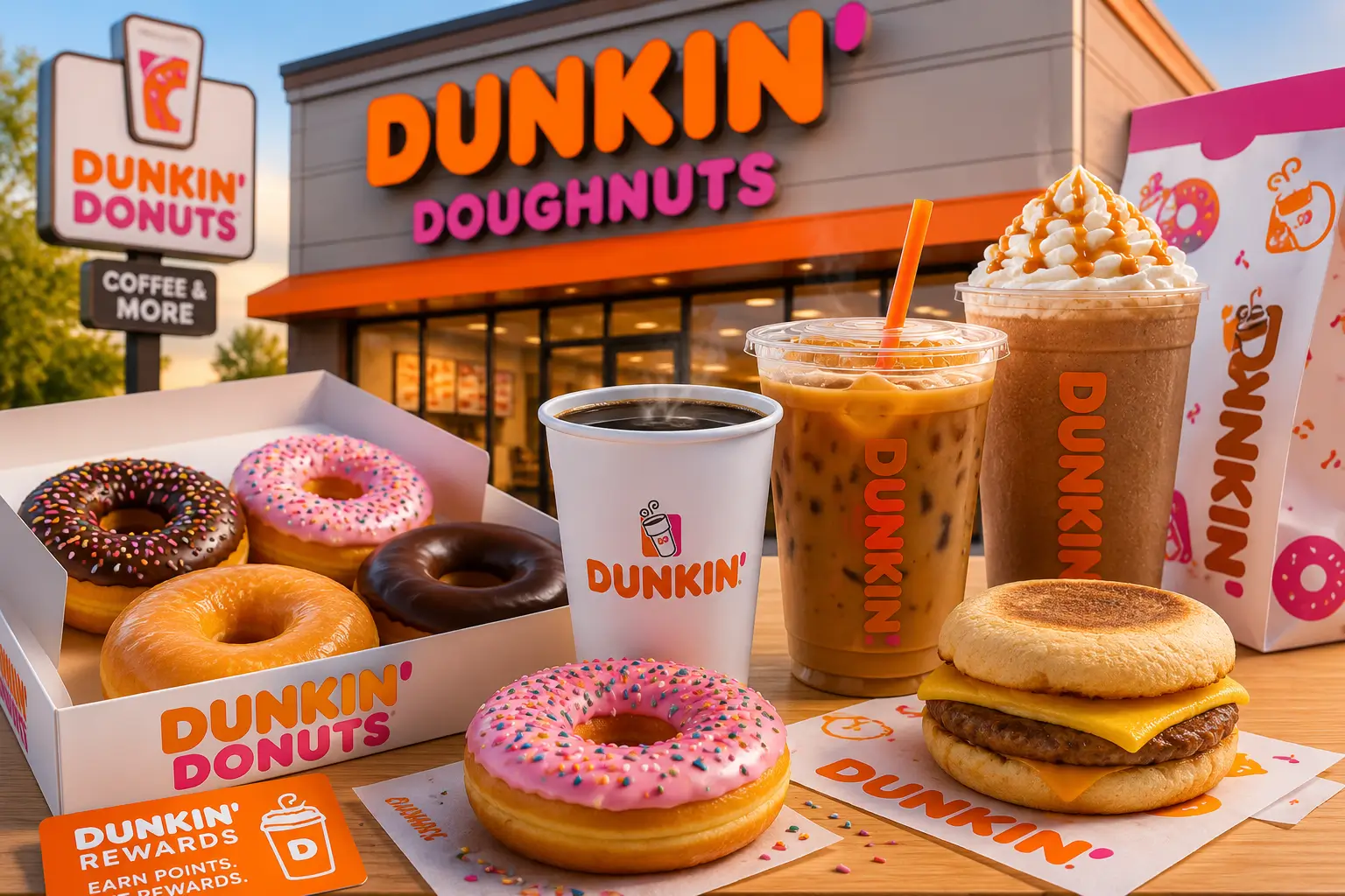 Dunkin Doughnuts Complete Menu, Coffee & Donuts Guide