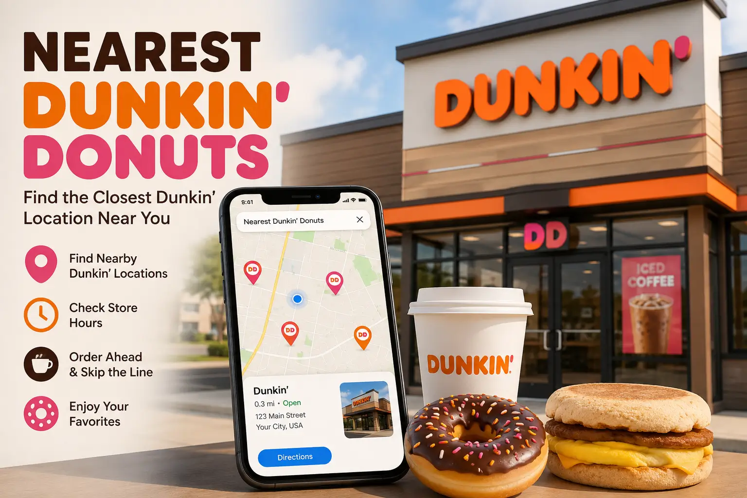 Nearest Dunkin Donuts Find the Closest Location Fast