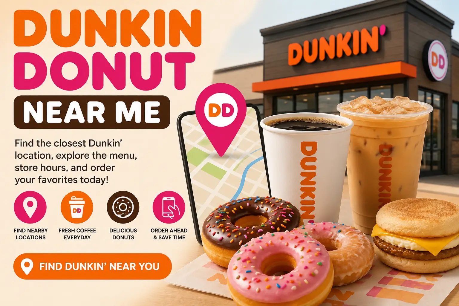 Dunkin Donut Near Me Find Nearby Dunkin Locations in the USA