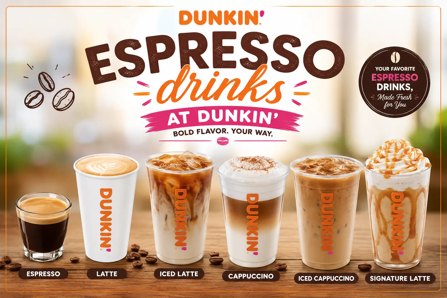 Espresso Drinks at Dunkin A Complete Guide to the Menu